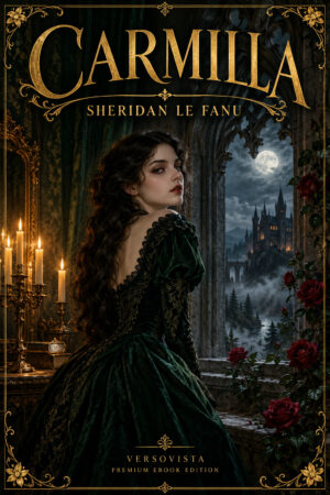 Illustrated ebook cover for Carmilla by Sheridan Le Fanu — VERSOVISTA premium ebook edition