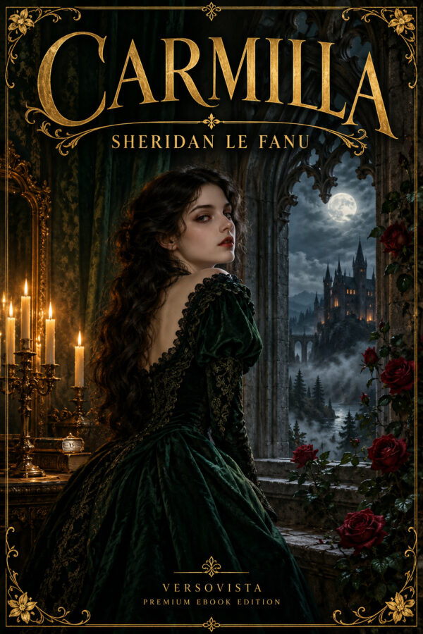 257-carmilla Illustrated ebook cover for Carmilla by Sheridan Le Fanu — VERSOVISTA premium ebook edition
