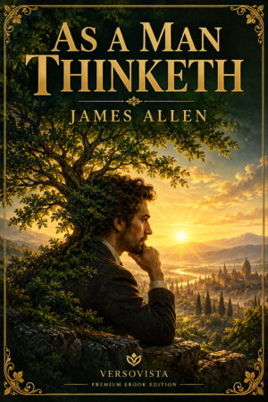 Illustrated ebook cover for As a Man Thinketh by James Allen — VERSOVISTA premium ebook edition