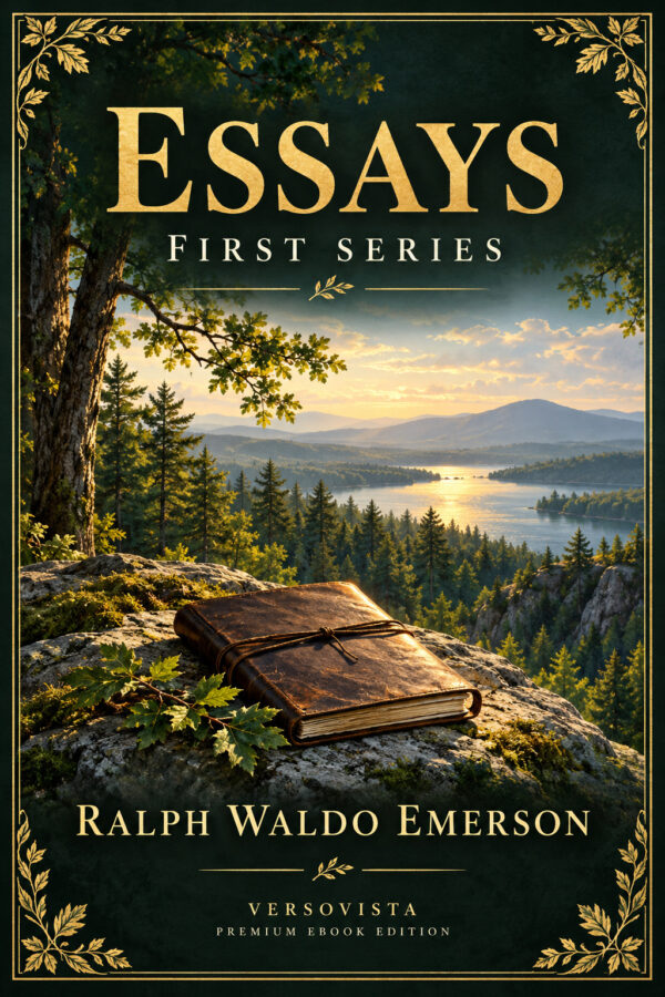 327-essays-first-series Illustrated ebook cover for Essays — First Series by Ralph Waldo Emerson — VERSOVISTA premium ebook edition
