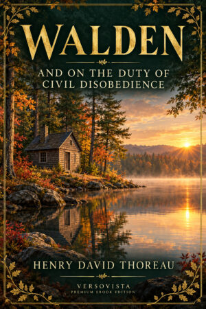 331-walden-and-on-the-duty-of-civil-disobedience Illustrated ebook cover for Walden, and On the Duty of Civil Disobedience by Henry David Thoreau — VERSOVISTA premium ebook edition