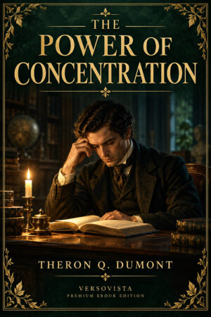 Illustrated ebook cover for The Power of Concentration by Theron Q. Dumont — VERSOVISTA premium ebook edition