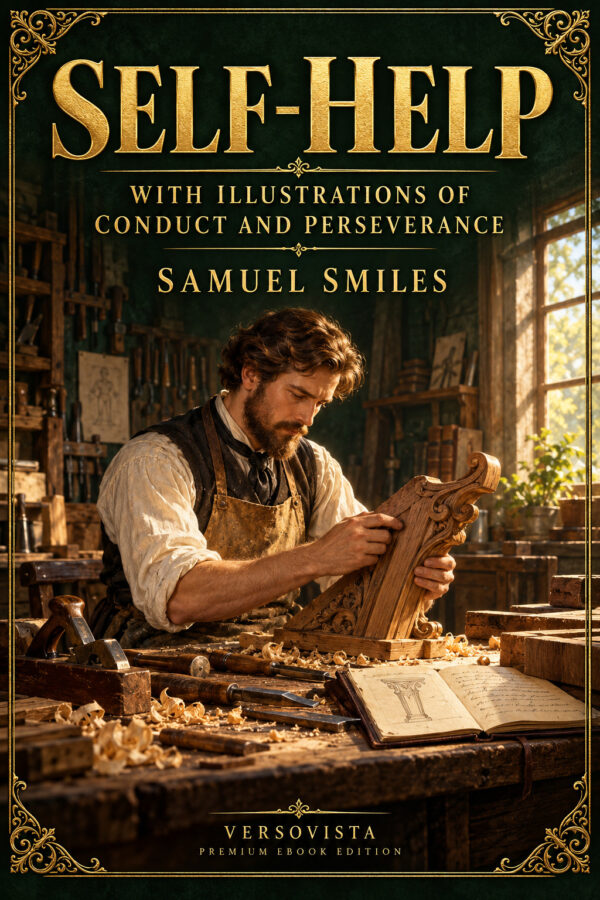 371-self-help-with-illustrations-of-conduct-and-persever Illustrated ebook cover for Self-Help; with Illustrations of Conduct and Perseverance by Samuel Smiles — VERSOVISTA premium ebook edition