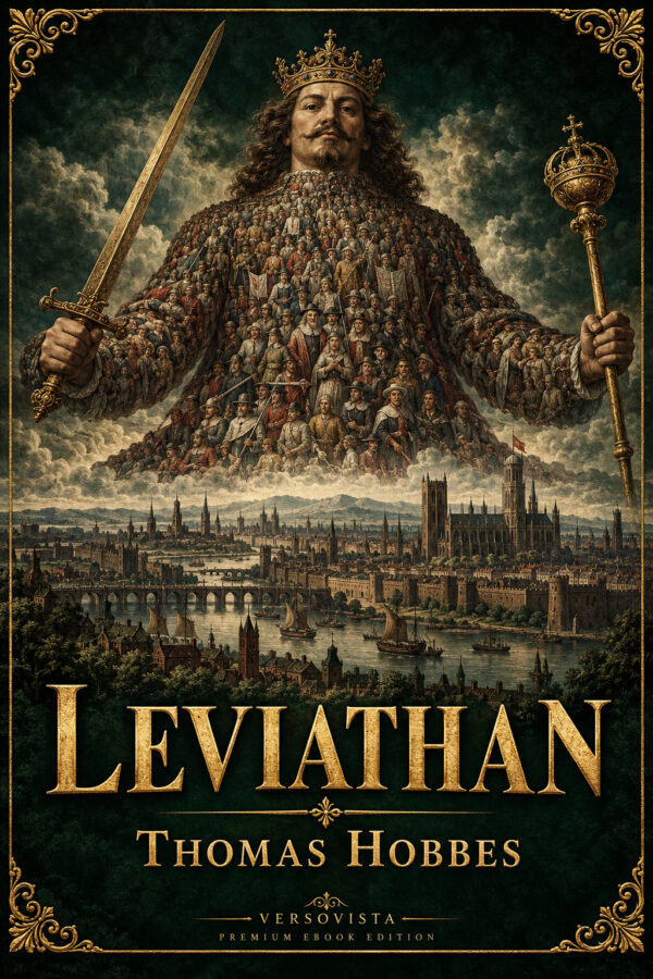 387-leviathan Illustrated ebook cover for Leviathan by Thomas Hobbes — VERSOVISTA premium ebook edition