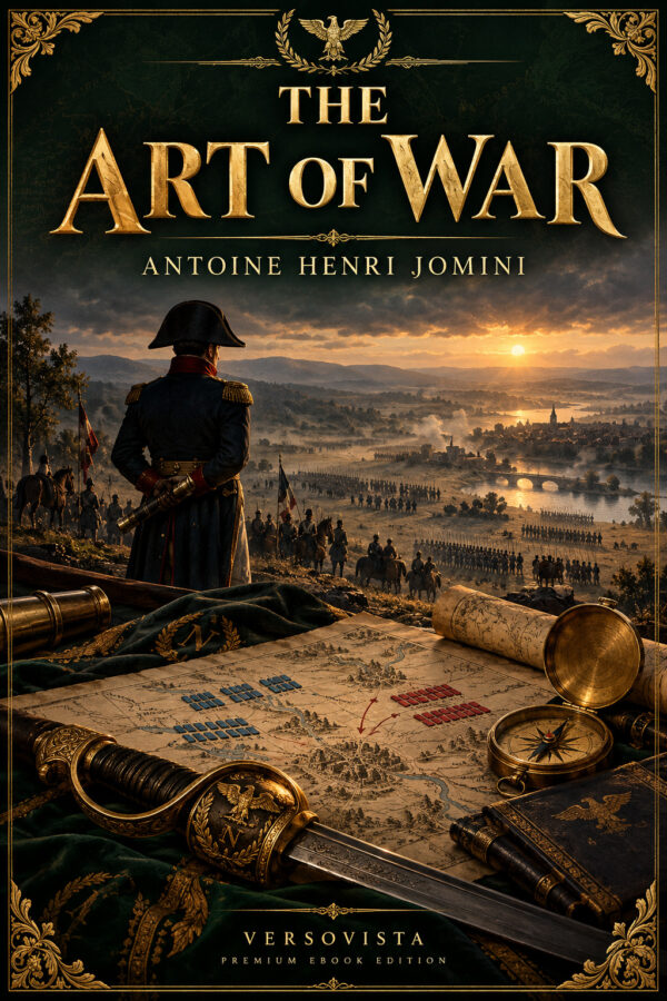 427-the-art-of-war Illustrated ebook cover for The Art of War by Antoine Henri Jomini — VERSOVISTA premium ebook edition