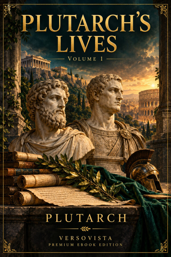 447-plutarch-s-lives-volume-1 Illustrated ebook cover for Plutarch's Lives — Volume 1 by Plutarch — VERSOVISTA premium ebook edition