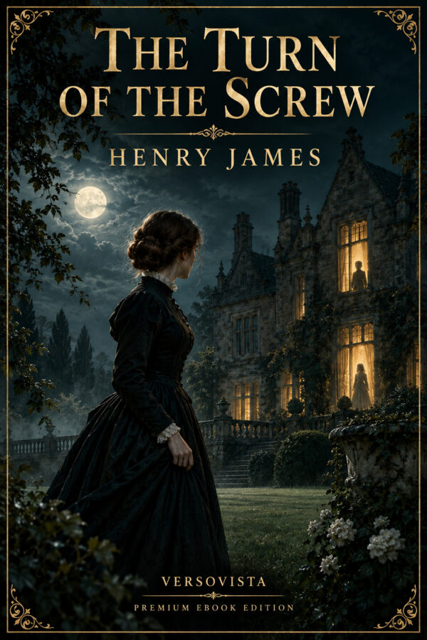 Illustrated ebook cover for The Turn of the Screw by Henry James — VERSOVISTA premium ebook edition