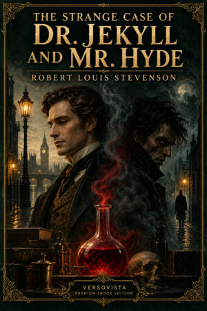 491-the-strange-case-of-dr-jekyll-and-mr-hyde Illustrated ebook cover for The Strange Case of Dr. Jekyll and Mr. Hyde by Robert Louis Stevenson — VERSOVISTA premium ebook edition