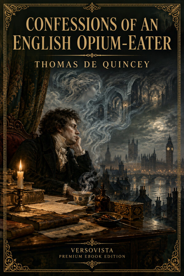 507-confessions-of-an-english-opium-eater Illustrated ebook cover for Confessions of an English Opium-Eater by Thomas De Quincey — VERSOVISTA premium ebook edition