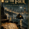 Illustrated ebook cover for The Sign of the Four by Arthur Conan Doyle — VERSOVISTA premium ebook edition