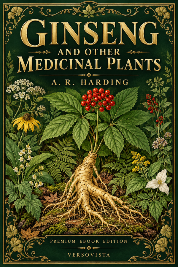 Ginseng and Other Medicinal Plants by A. R. Harding — VERSOVISTA premium ebook cover