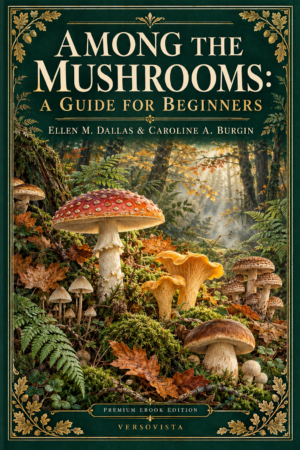 Among the Mushrooms by Ellen M. Dallas and Caroline A. Burgin — VERSOVISTA premium ebook cover