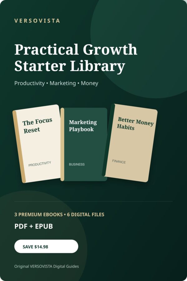 VERSOVISTA Practical Growth Starter Library ebook bundle cover