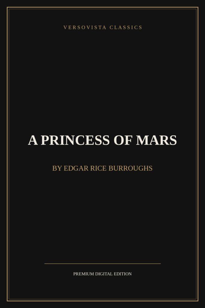 A Princess of Mars Ebook Cover - VERSOVISTA