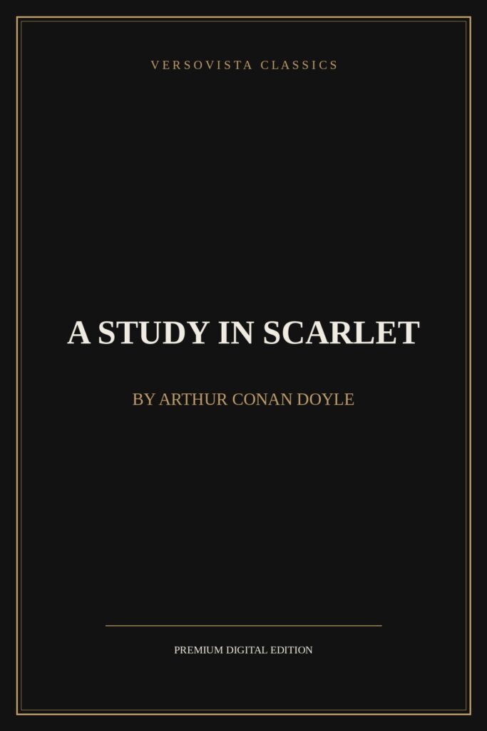 A Study in Scarlet Ebook Cover - VERSOVISTA