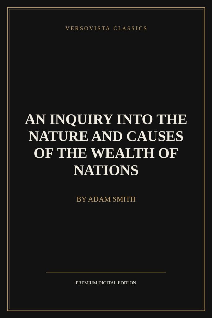 An Inquiry into the Nature and Causes of the Wealth of Nations Ebook Cover - VERSOVISTA