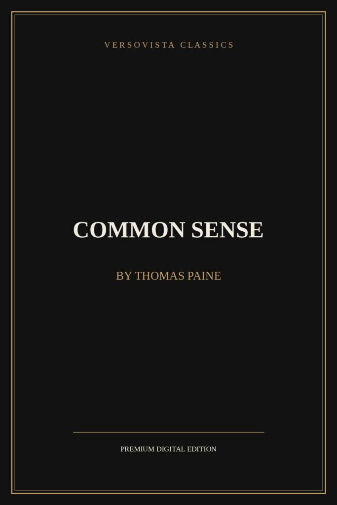 Common Sense Ebook Cover - VERSOVISTA