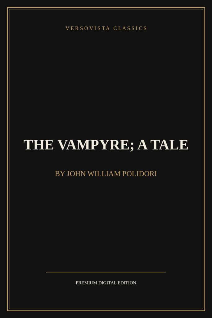 The Vampyre; a Tale Ebook Cover - VERSOVISTA