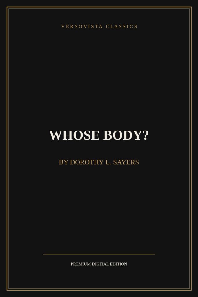 Whose Body? Ebook Cover - VERSOVISTA